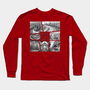 SPANISH CITY - BARCELONA - TRAVEL -3 Long Sleeve T-Shirt